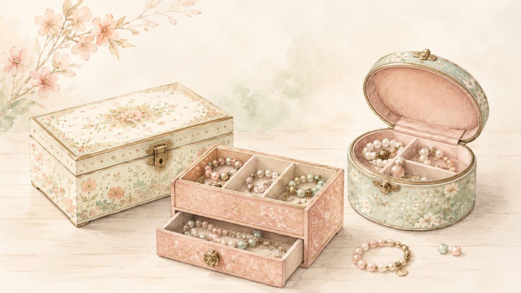 Jolies boîtes à bijoux