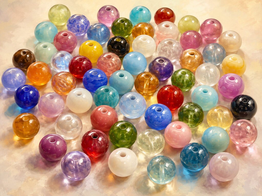 Perles tchèques pressées d'une multitude de couleurs