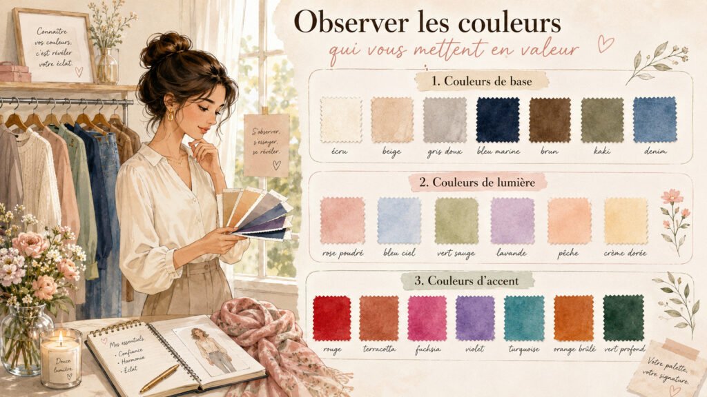 Lila et les palettes de couleurs de base, de lumière et d'accent.