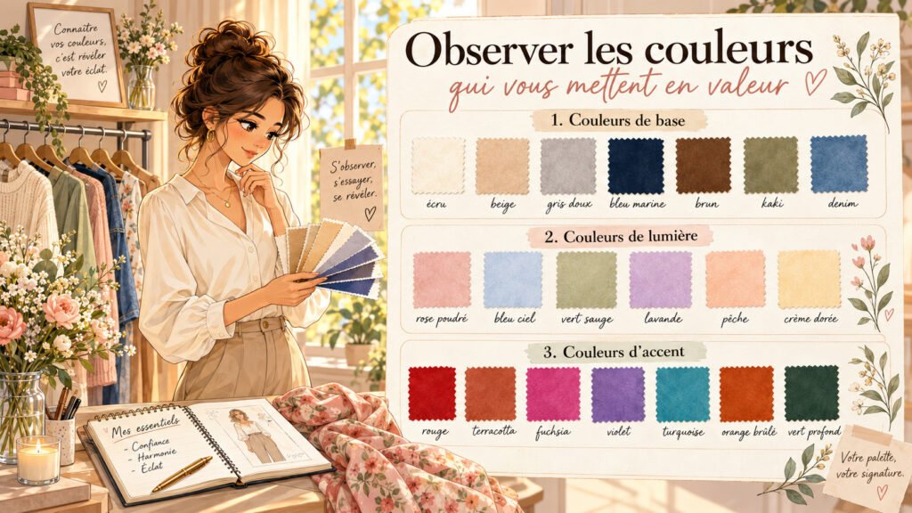 Lila et les palettes de couleurs de base, de lumière et d'accent.