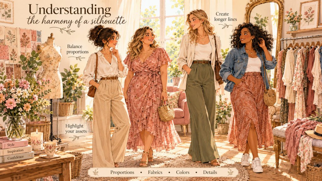 Lila and other women find their style by balancing the proportions of their silhouette.