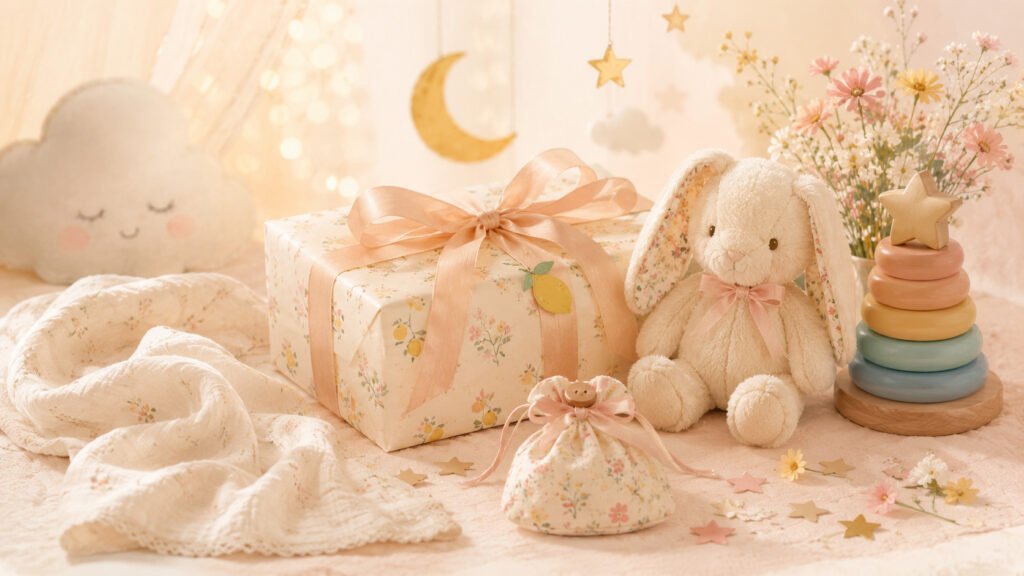 Cadeau nouveau-né, ourson en peluche,